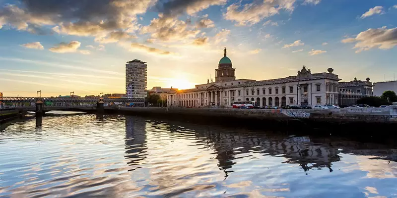 Вид з вікна American College Dublin