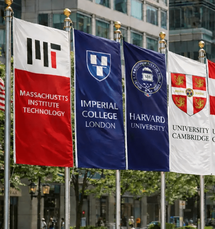 Canadian International High School, прапори партнерів